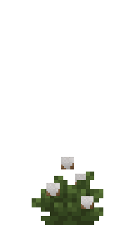 A ripe cotton plant on MineBlocks